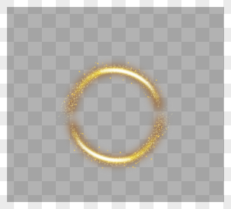 圆形金色光圈光环图片