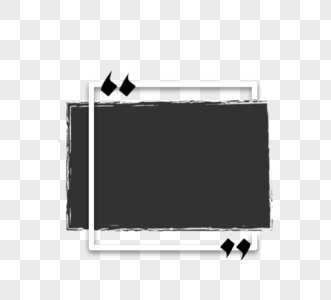 对话款元素黑白对话文本框元素素材