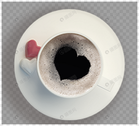 爱心形状咖啡图片
