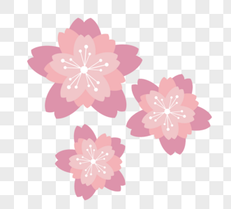 粉色温馨手绘花图片