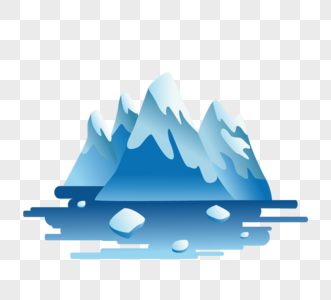 冰川融化企鹅图片