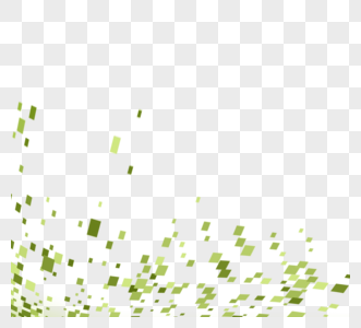 抽象绿色几何波点抽象元素图片