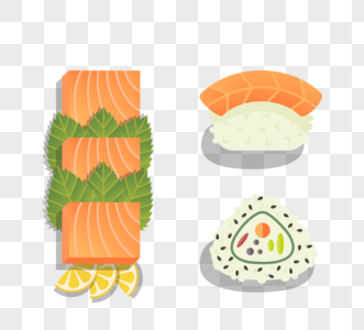 卡通日式美食元素图片