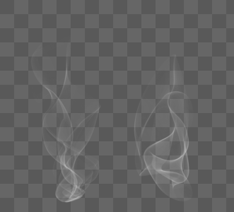 白色曲线烟雾效果组图元素素材下载 正版素材 摄图网