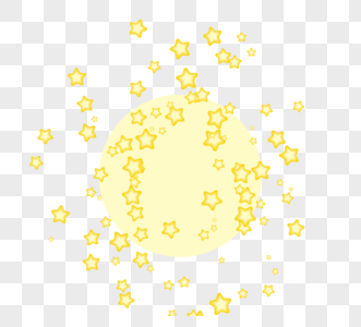 圆球不规则排序立体星星图片