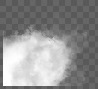 白色层次感团雾图片