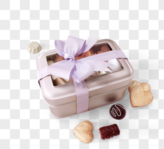 蝴蝶结巧克力盒图片