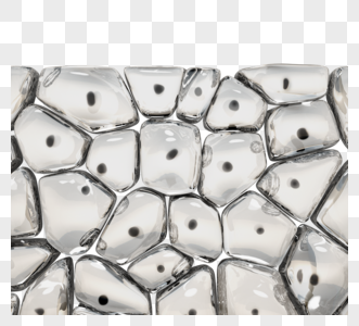 细胞排列3d立体元素图片