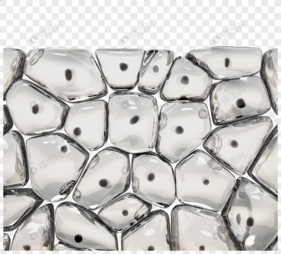 细胞排列3d立体元素图片