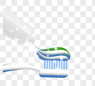 绿色清新牙膏牙齿健康护理图片