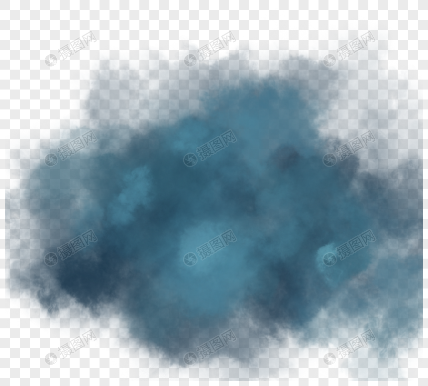 颗粒风格蓝色浓雾图片