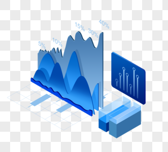 扁平化立体智能管理数据25d高清图片