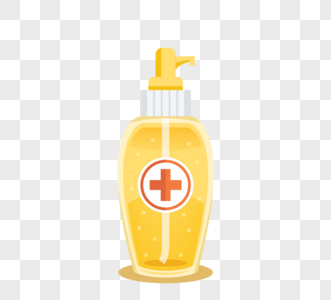 黄色瓶子洗漱用品洗手液图片