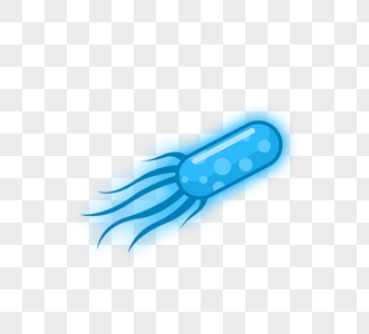 蓝色冲刺病毒病菌细菌图片