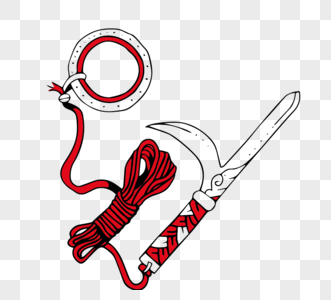 武士刀矢量图片