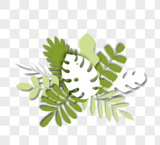 剪纸叶子图片