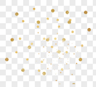 金色飘浮小圆点对联装饰高清图片