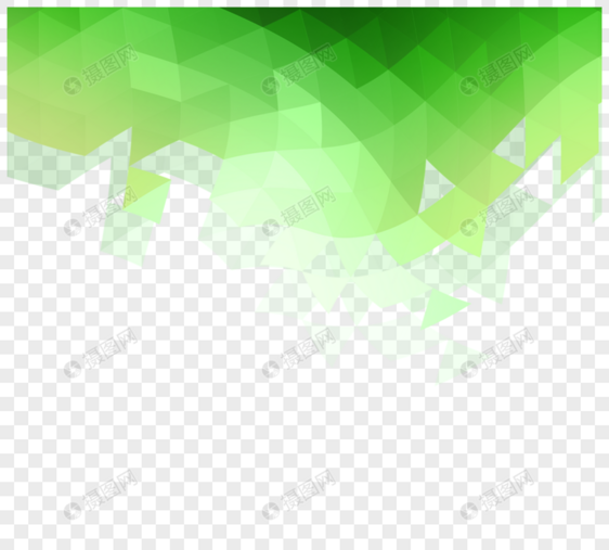 绿色几何抽象技术与条纹图片