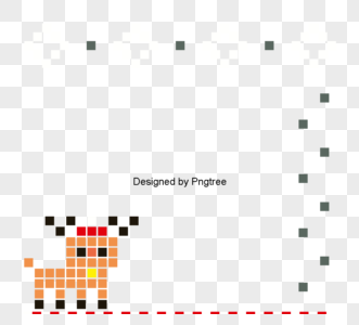 圣诞麋鹿边框设计圣诞块元素图片