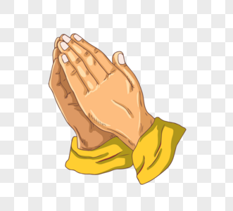 祈祷手势图片