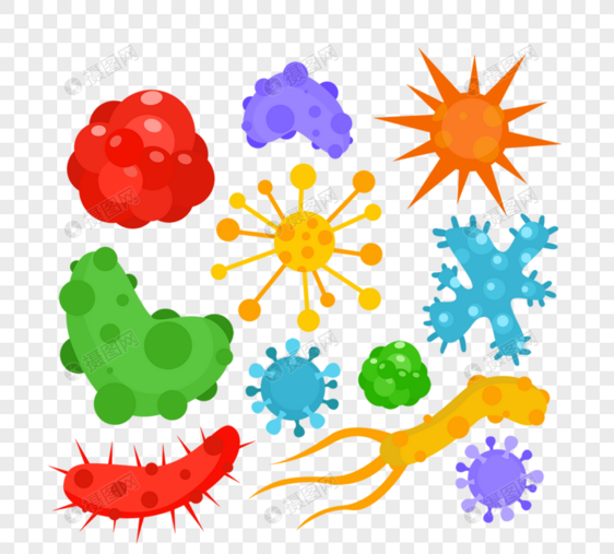 病毒细菌微生物冠状病毒医学插图图片