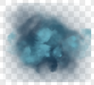 蓝色颗粒风格层次感团雾图片
