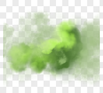 颗粒风格绿色烟雾图片