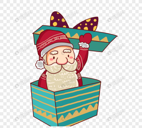 礼物盒子圣诞节圣诞老人图片