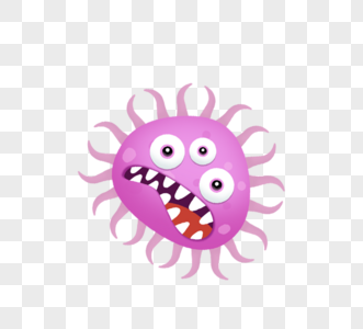 粉色触手病毒病菌图片素材