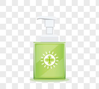 绿色护理液瓶装绿瓶洗手液图片