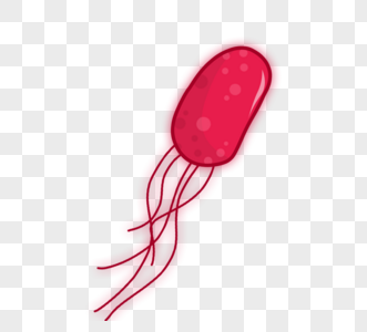 红色病毒病菌细菌图片