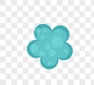 蓝色花朵形状病毒病菌细菌图片
