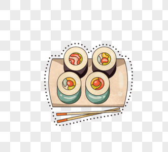 方巾布包寿司包寿司图片