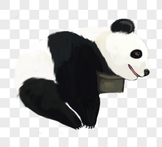 玩耍国宝熊猫元素图片