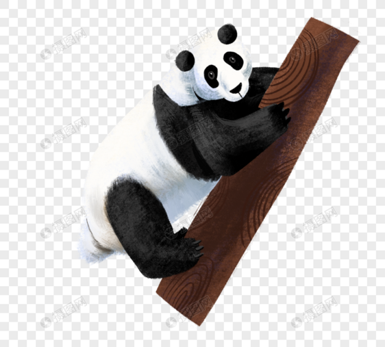 可爱大熊猫元素图片