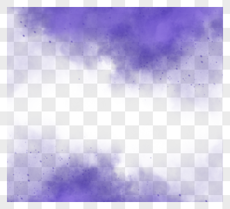 紫色系创意感手绘烟雾边框图片