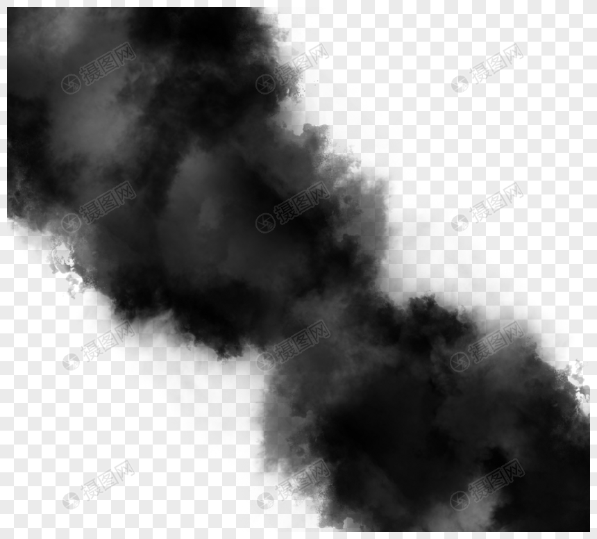 层次感黑色颗粒风格团雾图片