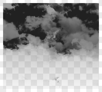 黑色厚重质感云层图片