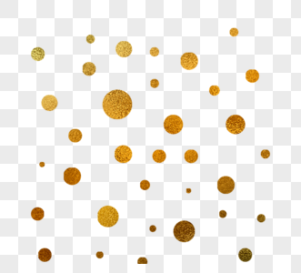 金色飘浮小圆点底纹装饰图片