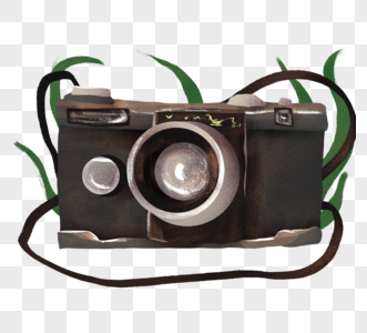 手绘复古照相机世界照相机日高清图片