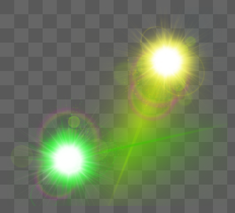 黄绿光射线交叉光圈光效图片