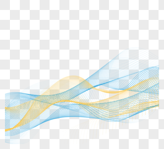 弧度大气层科技波浪曲线线条素材