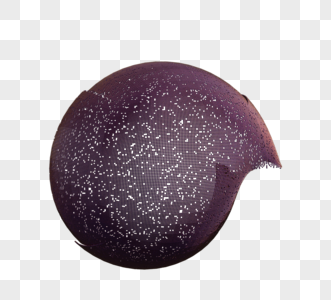 扭曲紫色球体图片