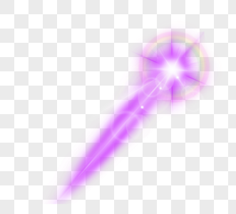 紫色射线光束照射光效图片