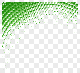 绿色弧度几何渐变边框抽象元素图片