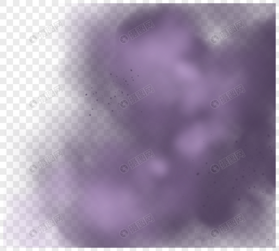 颗粒风格紫色浓烟烟雾图片