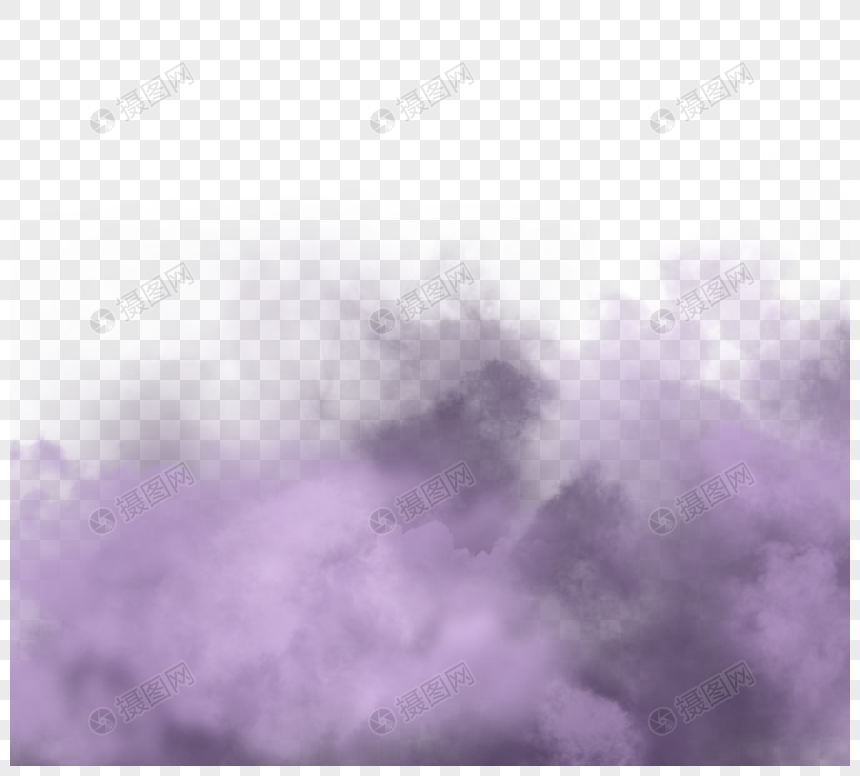 紫色浓烟烟雾边框图片