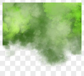 颗粒风格绿色烟雾边框图片