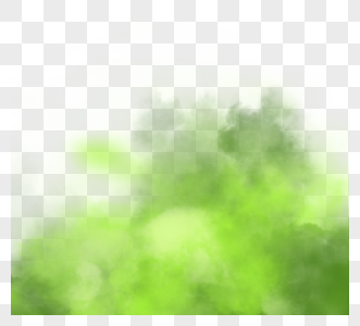 绿色层次感烟雾边框图片