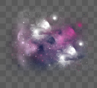紫色天空星云光效图片